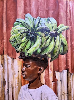 Machann Bannann (Plaintain Merchant)
24 x 18 oil on canvas
$1800